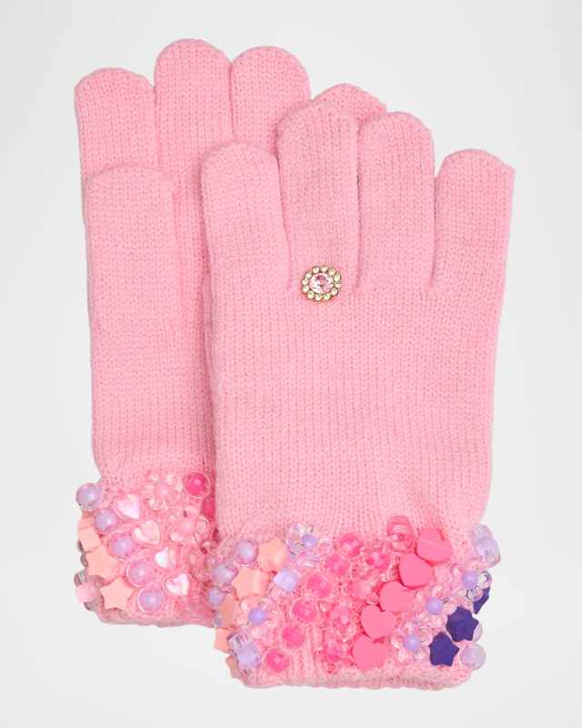 Kid's Charmed Knit Gloves